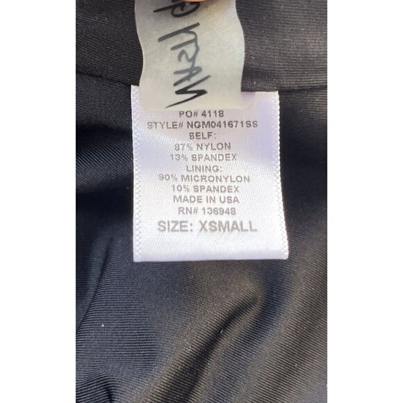 Nasty Gal Black Bohemian Rhapsody Ribbed Swimsuit Size XS NWOT - Picture 4 of 16